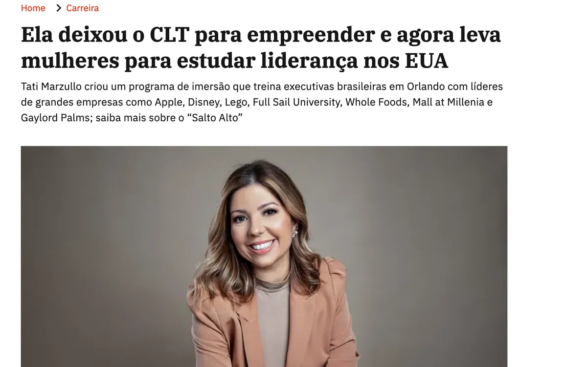 Print da matéria no Exame
